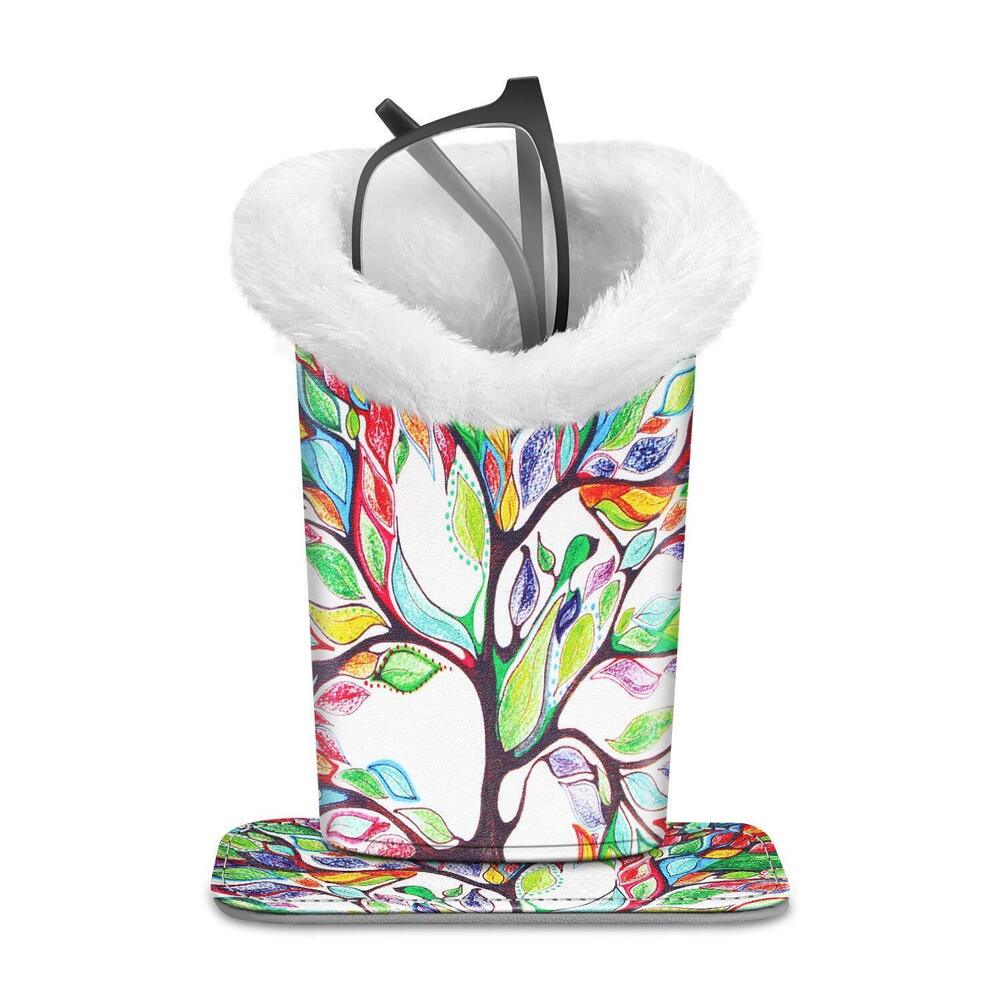 9619 Plush Lined Eyeglasses Holder, Glasses Stand Case, Anti-scratch